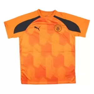 2023-2024 Man City Pre-Match Jersey (Orange) - Kids