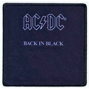 image of AC/DC - Back In Black Album Cover Standard Patch