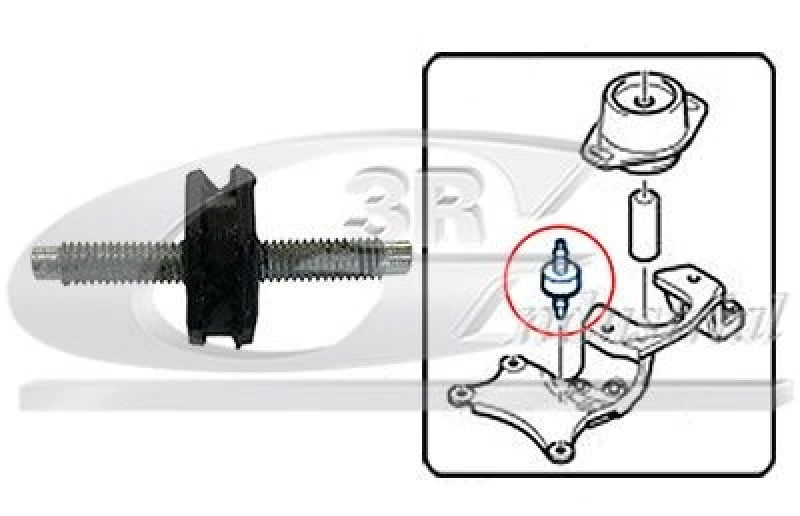 Image of 3RG Engine mount 3RG 80261