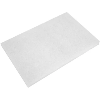 Image of Sealey WPP1218 White Polishing Pads 12 x 18 x 1" - Pack of 5