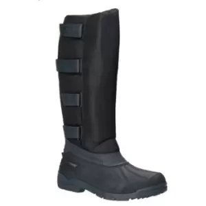 image of Cotswold Mens Kemble Knee High Wellington Boots (8 UK) (Black) - Black