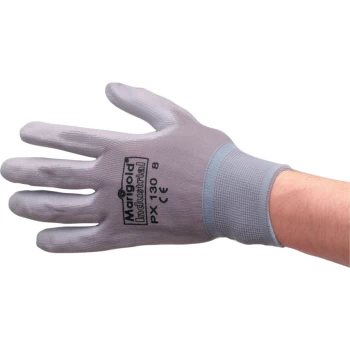 Image of PX130 Palm-side Coated Grey Gloves - Size 7