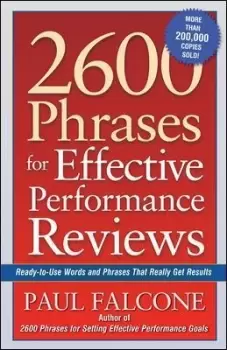 Image of 2600 Phrases for Effective Performance Reviews by Paul Falcone