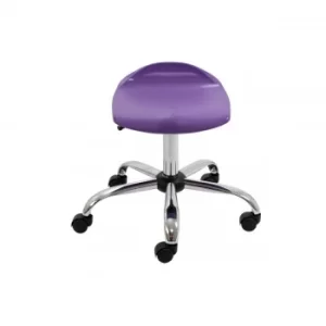 image of TC Office Titan Swivel Senior Stool with Castors 465-555mm, Purple