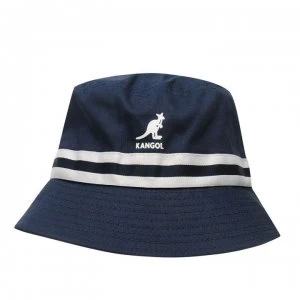 Image of Kangol Stripe Bucket Hat - Navy