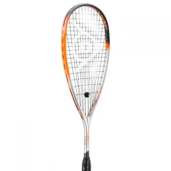 image of Dunlop Rev 135 Squash Racket - Silver/Orange