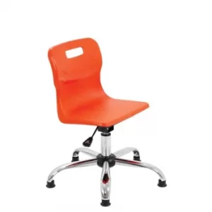 image of TC Office Titan Swivel Junior Chair with Glides, Orange