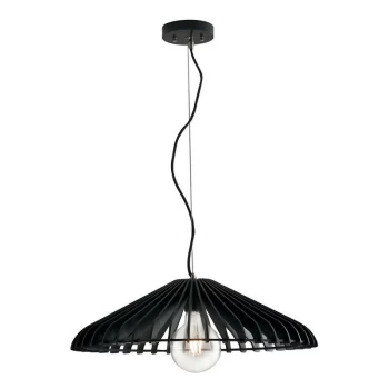 Image of Fan Europe Lighting - Fan Europe CALDER Wire Frame Pendant Ceiling Light Black 30x10.5cm