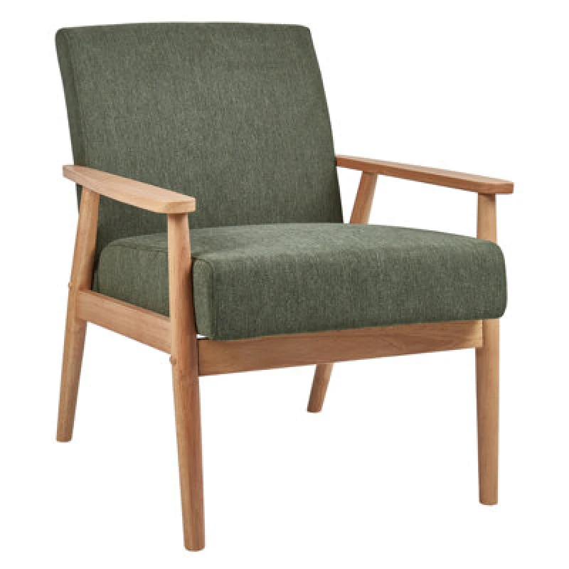 Image of Beliani Armchair Esrum Fabric Light Brown/ Green
