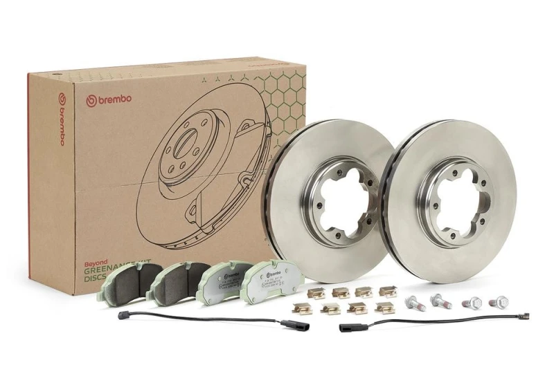 Image of BREMBO Brake discs and pads set BREMBO KT 10 062