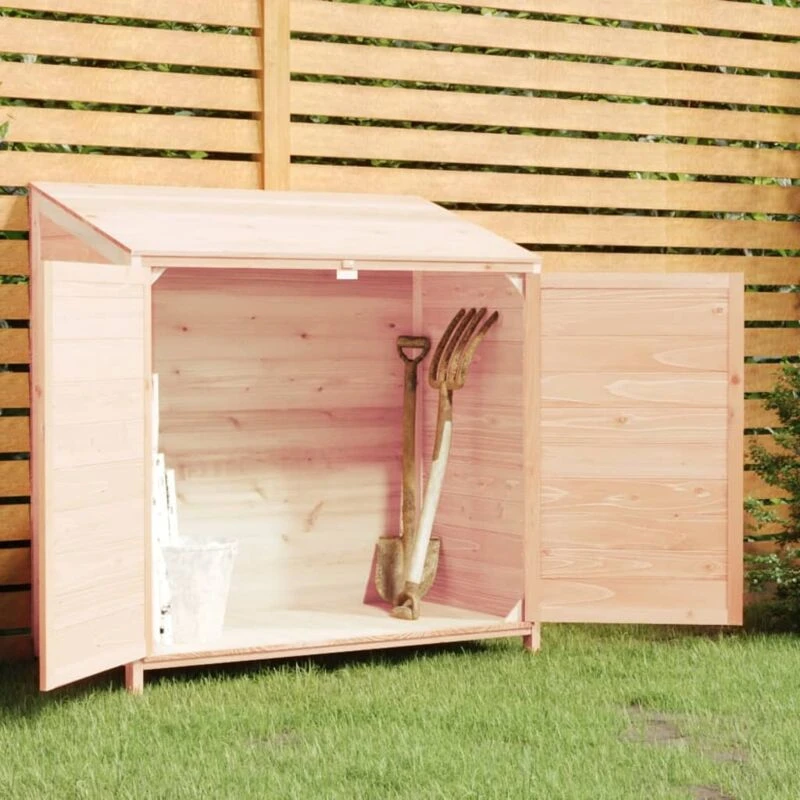 Image of vidaXL Garden Shed 102x52x112cm Solid Wood Fir, Brown 152182