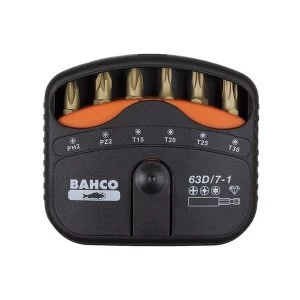 image of Bahco 63D/7-1 Diamond Bit Set, 7 Piece