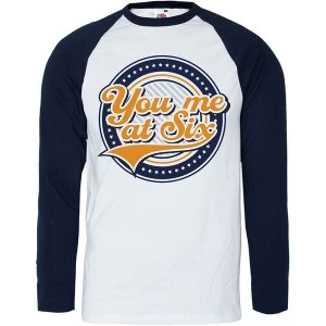 Image of You Me At Six - Crest Unisex X-Large T-Shirt - Blue, White