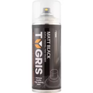 image of P300 VariSpray Matt Black Acrylic Aerosol Paint 400ML