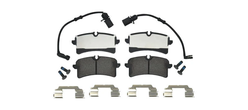 Image of HELLA 8DB 355 025-291 Brake pad set incl. wear warning contact, with accessories Brake Pad Set,disc brake (402)