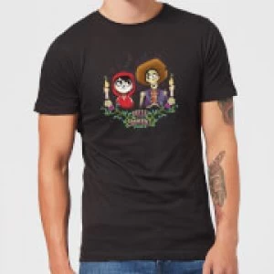 Image of Coco Miguel And Hector Mens T-Shirt - Black