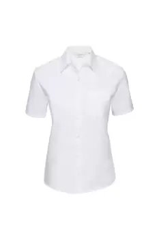 image of Collection Short Sleeve Pure Cotton Easy Care Poplin Shirt