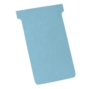Image of Nobo T Cards Size 3 Light Blue Pack of 100 T Cards 32938919