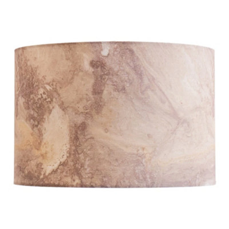 Image of ValueLights ValueLights Leanne Marble Effect Fabric Drum Easy Fit Ceiling Pendant Lamp Shade Multi One Size Unisex 5016529272304