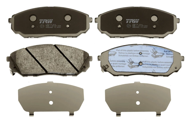 Image of TRW GDB3452 Brake pad set with acoustic wear warning Brake Pad Set,disc brake (402)