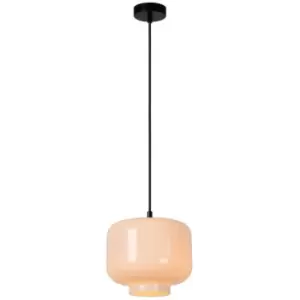 image of Lucide MEDINE - Pendant Light - Ø25cm - 1xE27 - Opal