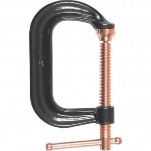 image of Bessey CDFC Copper Plated G Clamp 105mm 85mm