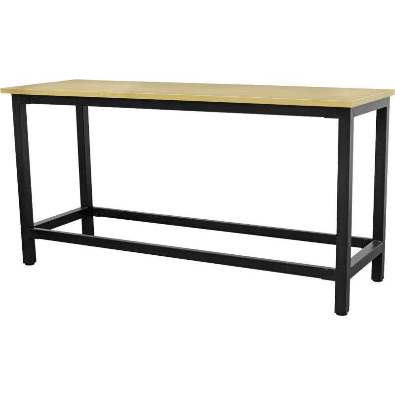 Image of Loops 1.8m x 0.6m Workbench - Heavy Duty Steel Frame & 25mm MDF Top Work Station Metallics