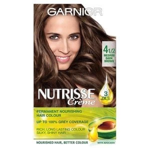 Garnier Nutrisse 4 1/2 Medium Dark Brown Permanent Hair Dye Brunette