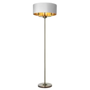 Image of Ensora Lighting Highclere 3Lt Floor Lamp