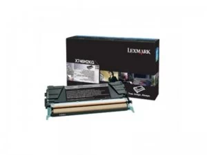 image of Lexmark X746H3KG Black Laser Toner Ink Cartridge