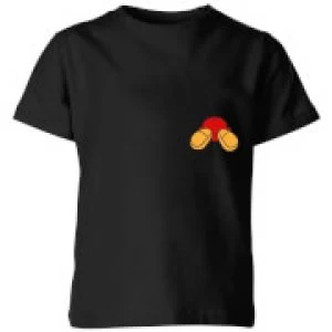 image of Disney Mickey Mouse Backside Kids T-Shirt - Black - 3-4 Years