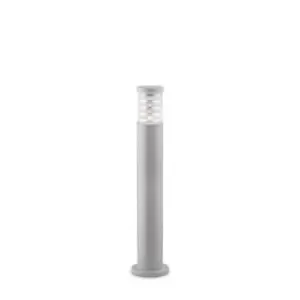 image of Tronco 1 Light Outdoor Tall Bollard Grey IP44, E27