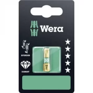 Image of Wera 867/1 BDC SB SiS 05134378001 Torx bit T 30 Tool steel alloyed, DLC coated D 6.3
