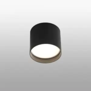 Image of Natsu LED 1 Light Round Surface Mounted Downlight Black