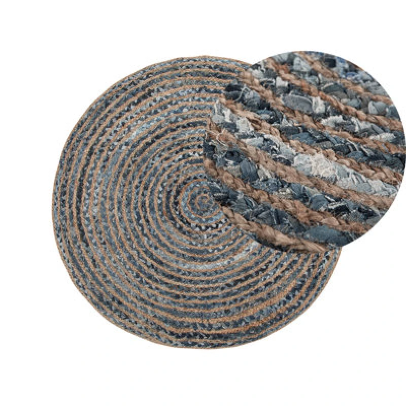 Image of Beliani Rug Maslak Grey 120 Cm Jute