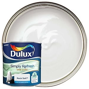 image of Dulux Simply Refresh One Coat Rock Salt Matt Emulsion Paint 2.5L