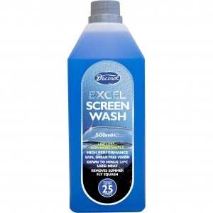 Image of Decosol Excel Concentrated Screen Wash 0.5l