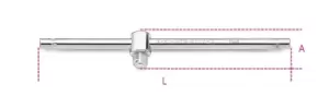 Image of Beta Tools 910/42 3/8" Square Drive Sliding T-Handle 210mm 009100854