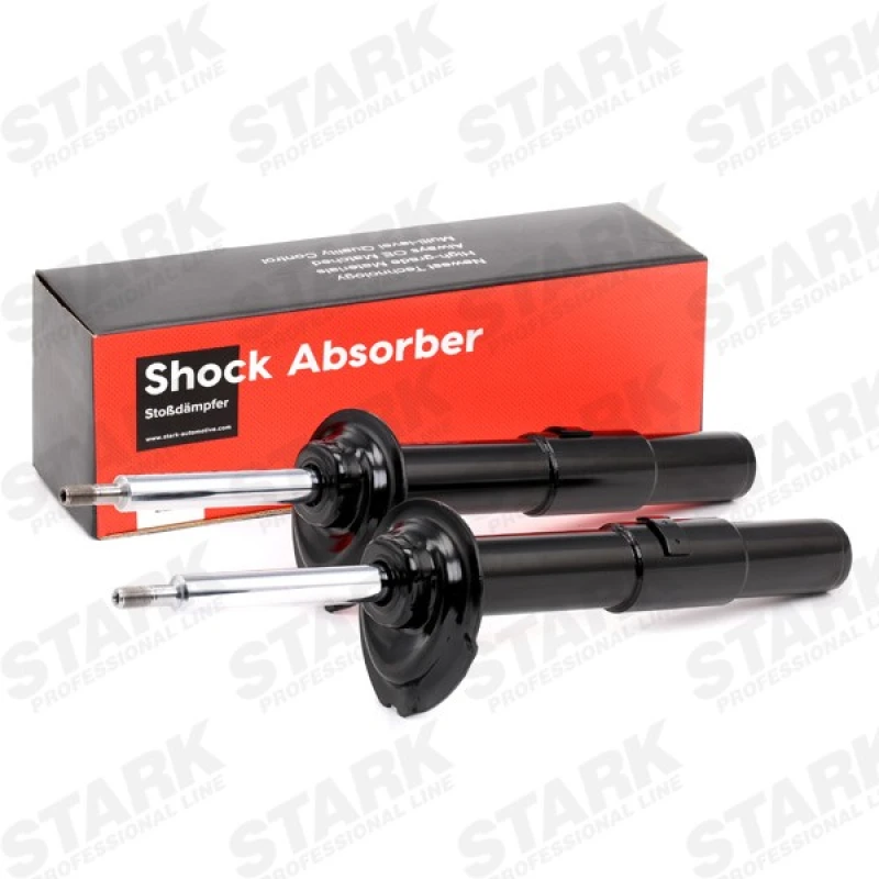 Image of STARK SKSA-0132771 Shock absorber Front Axle Left, Gas Pressure, Twin-Tube, Suspension Strut, Top pin Shock Absorber (854)