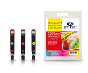 Image of Jet Tec Canon CLI551 Tri Colour Ink Cartridge