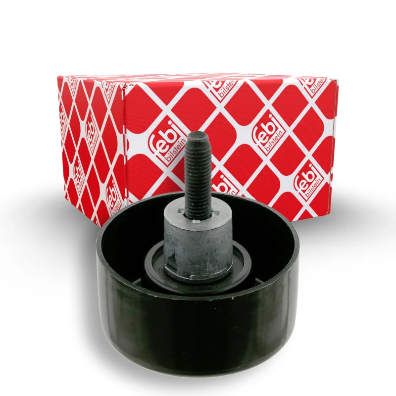 Image of FEBI BILSTEIN 27517 Idler Pulley with screw Metal Deflection/Guide Pulley,v-ribbed belt (312)
