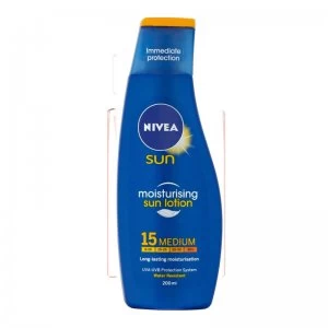 Image of Nivea Sun Moisturising Sun Lotion SPF15 Medium