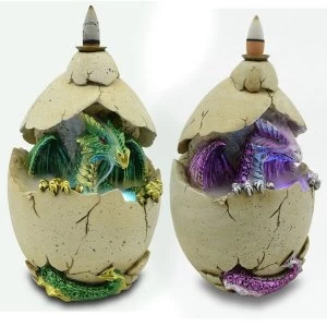 image of Dragon Egg LED Backflow Incense Burner (1 Random Supplied)