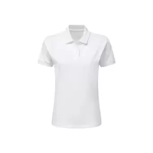 image of SG Ladies/Womens Polycotton Short Sleeve Polo Shirt (2XL) (White)