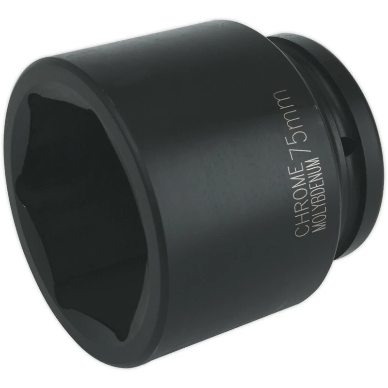 Image of Loops 75mm Forged Impact Socket - 1" Sq Drive - Chromoly Impact Wrench Socket Multi