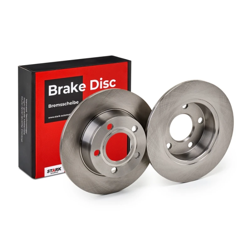 Image of STARK SKBD-0020060 Brake disc Rear Axle, solid, Cast Iron, Uncoated, Untreated, without bolts/screws Cast Iron Brake Disc (82)
