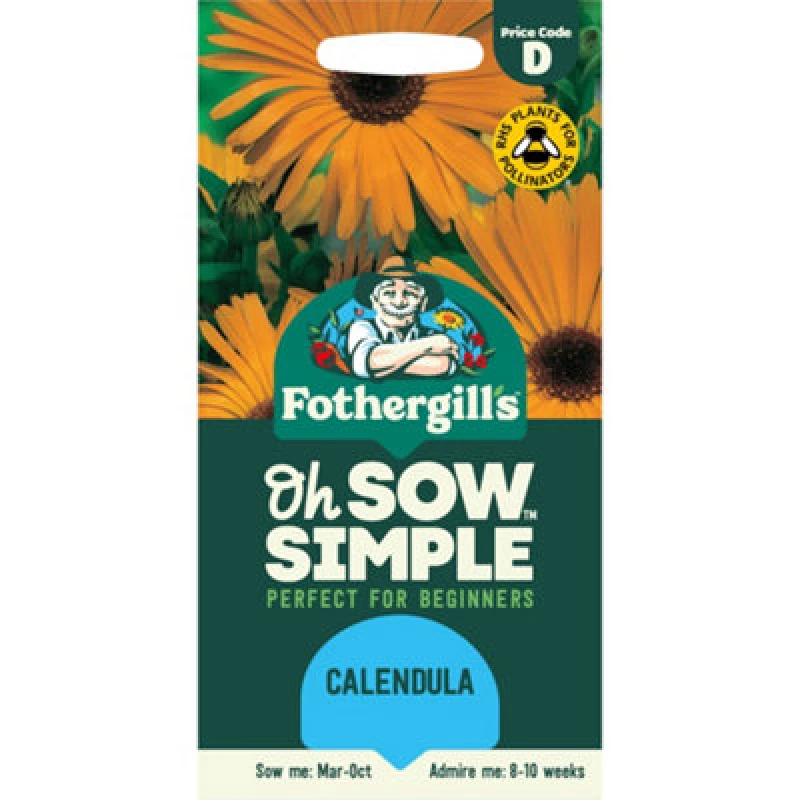 Image of Mr Fothergills Pot Marigold Calendula Flower Seeds