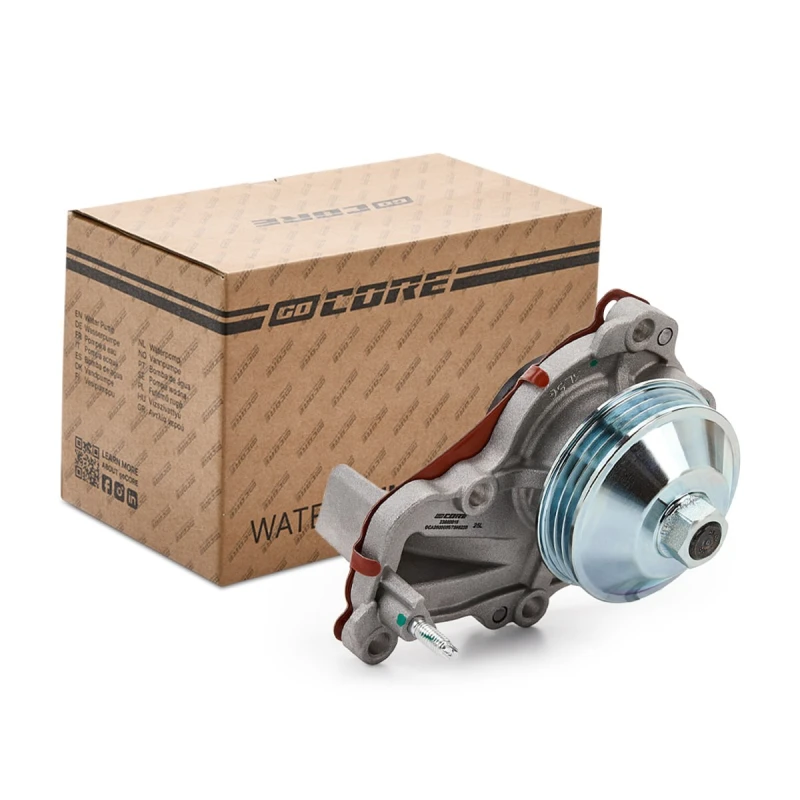 Image of goCORE GCA2600055 Water pump for V-ribbed belt use, with studs, with gaskets/seals Water Pump (1260)