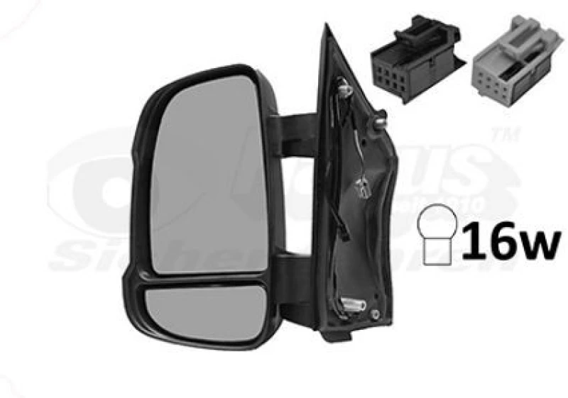 Image of VAN WEZEL Wing mirror VAN WEZEL 0983827
