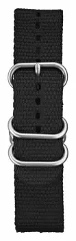Image of Elliot Brown STR-N03 Mens 22mm Black Ballistic Nylon Watch